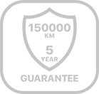 گارانتی 5 سال یا 150 هزار کیلو متر کی ام سی SR6